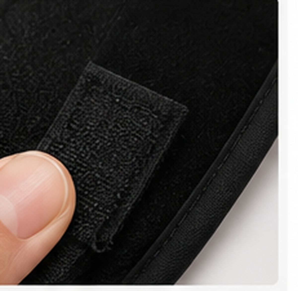 Detail of the posture corrector strap adjustment