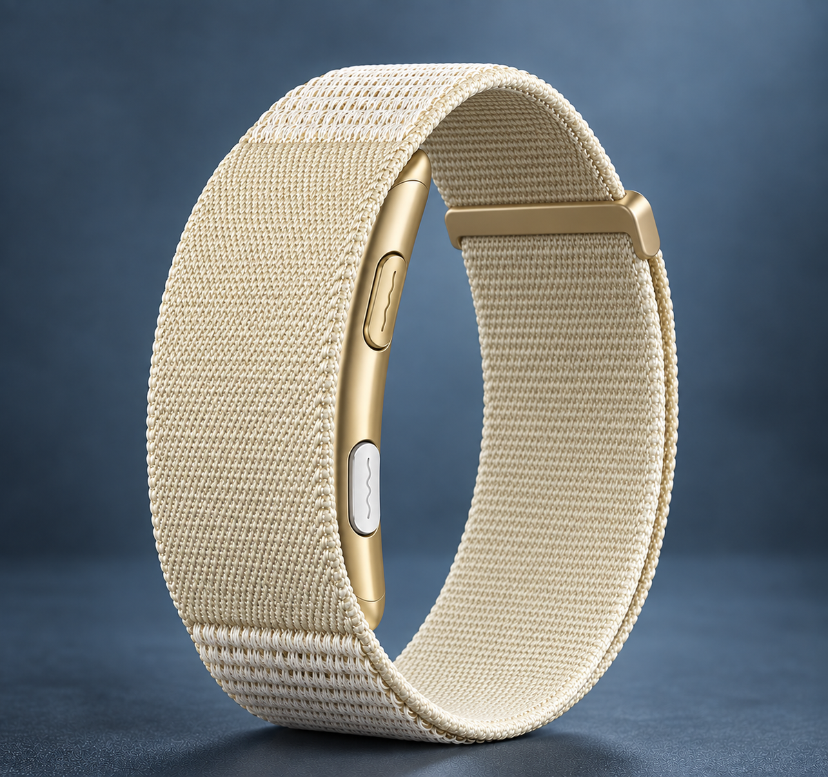 Close-up of the adjustable braided nylon strap of the ALVA Sense