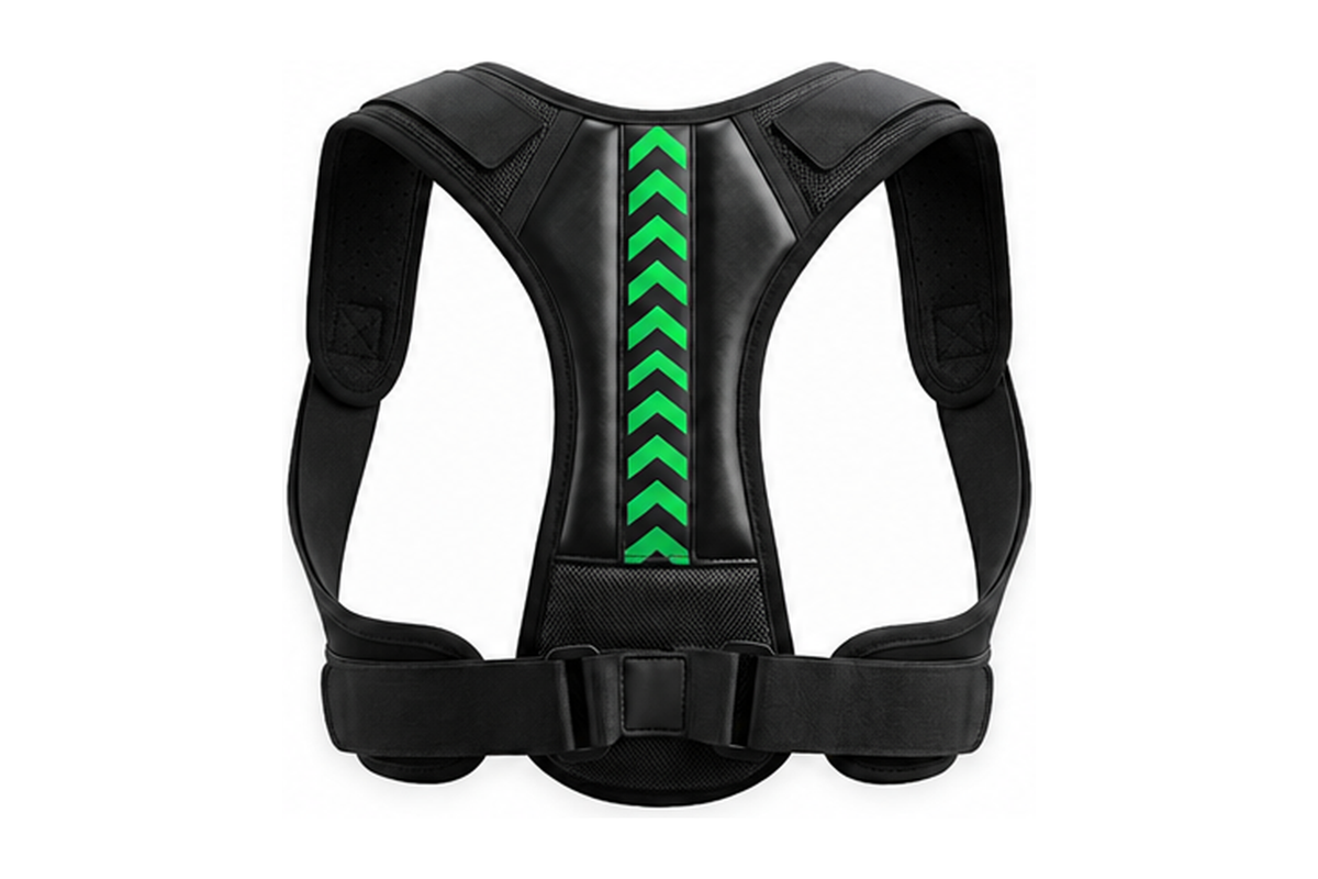 ALVA adjustable posture corrector in green